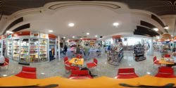 Vista 360 grados de la cafetería de ES Fertol
